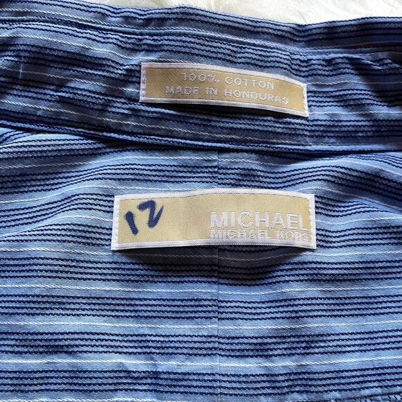 Michael Kors Men's Button Down Long Sleeve SZ M - Picture 4 of 6